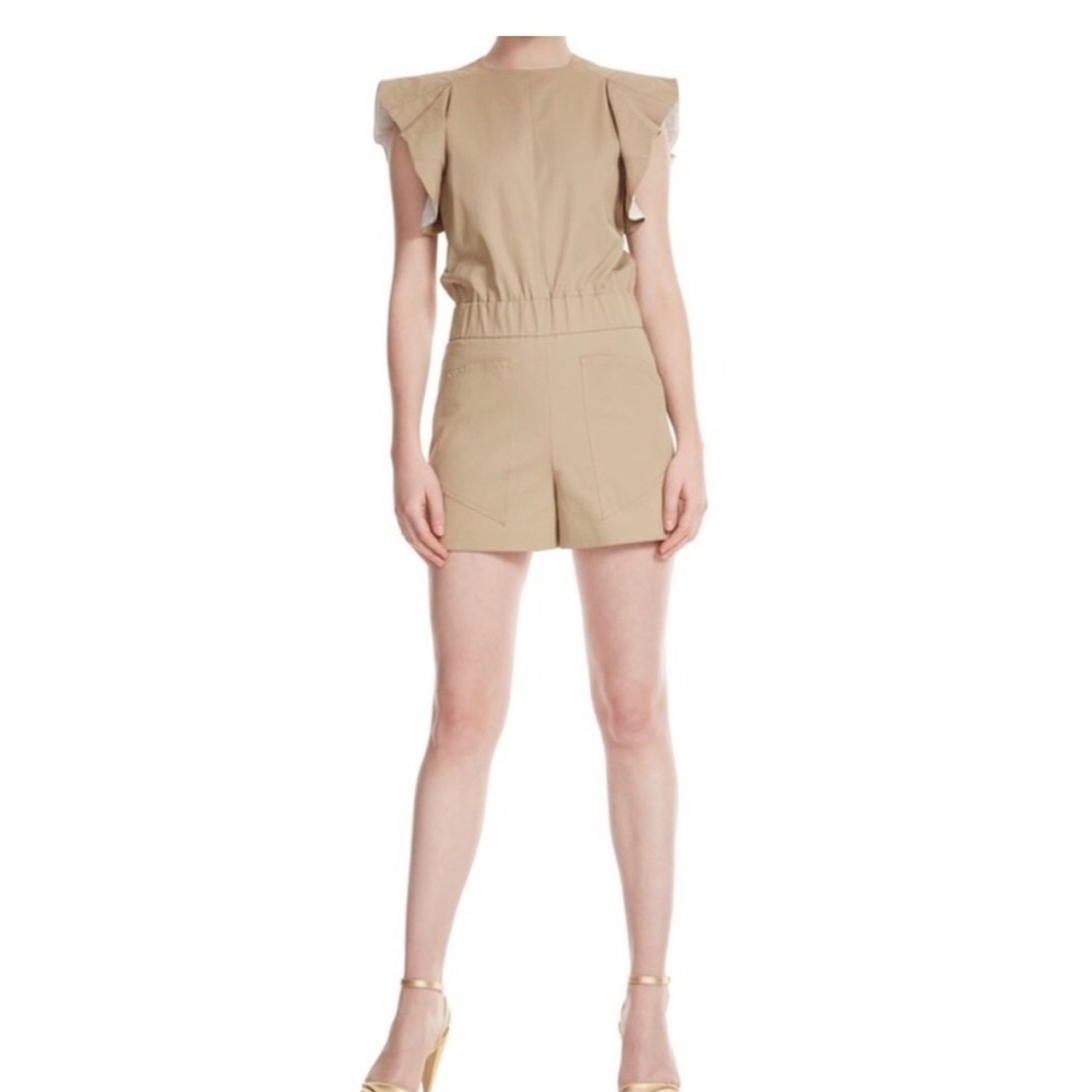 NWT Maje Parvin Romper Tan Size M/38